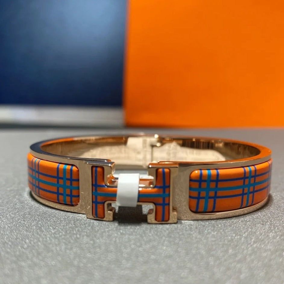 [⭐Mirelle]H TARTAN BRACELET 12MM