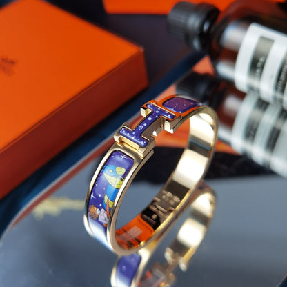[⭐Mirelle]H STAR AND MOON BRACELET 12MM
