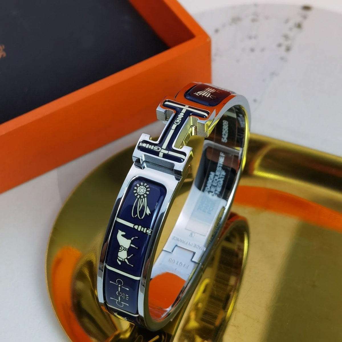 [⭐Mirelle]H COUVERTURES DARK BLUE BRACELET