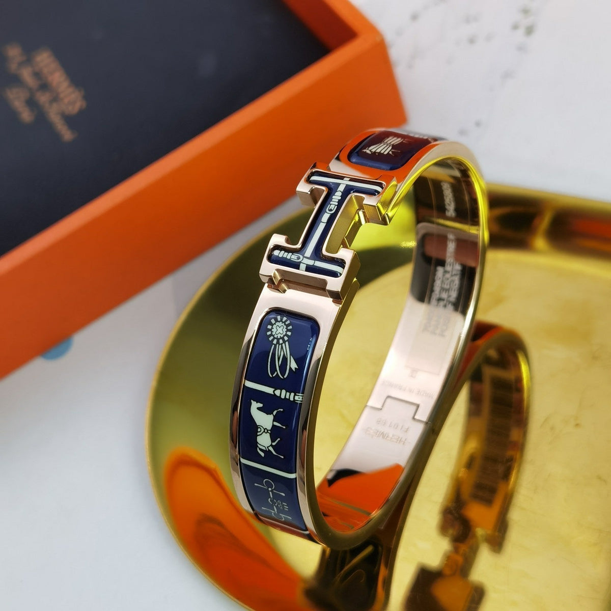 [⭐Mirelle]H COUVERTURES DARK BLUE BRACELET