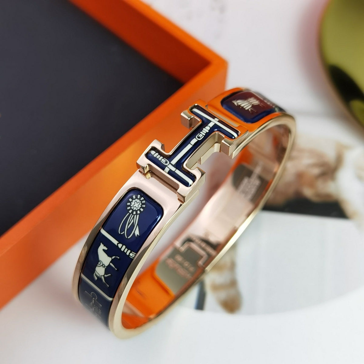 [⭐Mirelle]H COUVERTURES DARK BLUE BRACELET
