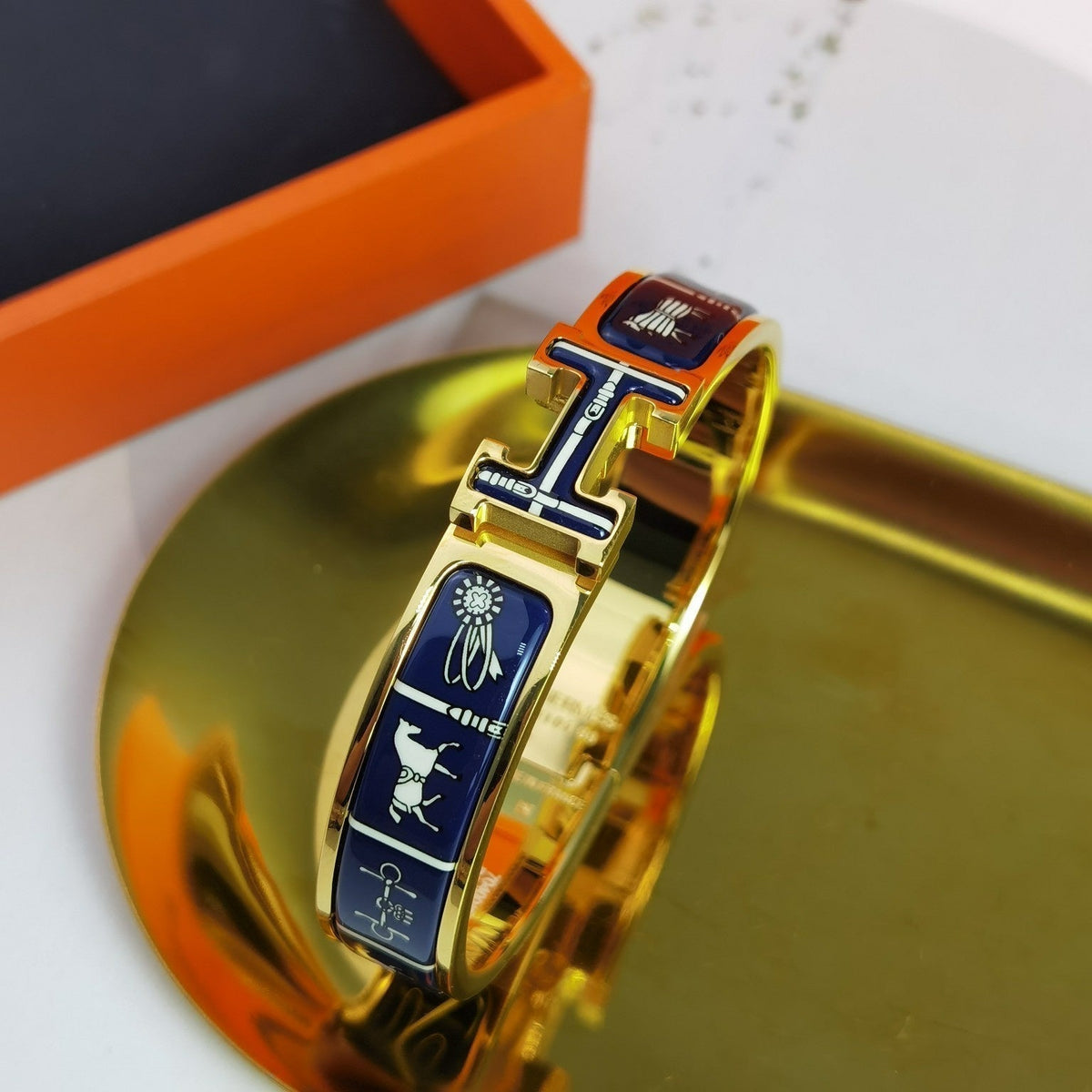 [⭐Mirelle]H COUVERTURES DARK BLUE BRACELET