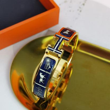 [⭐Mirelle]H COUVERTURES DARK BLUE BRACELET