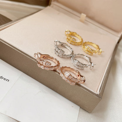 [⭐Mirelle]SERPENTI EARRINGS DIAMOND