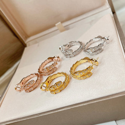 [⭐Mirelle]SERPENTI EARRINGS DIAMOND
