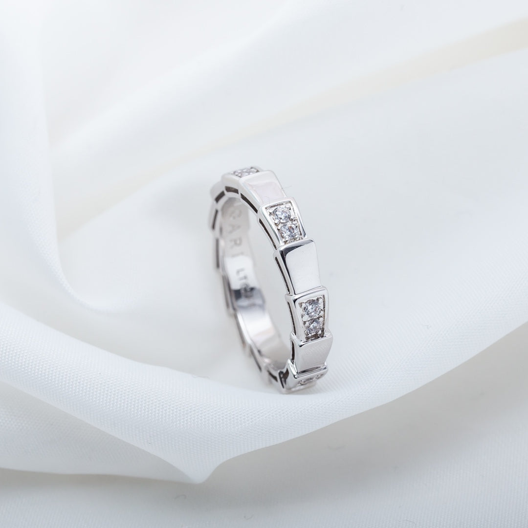 [⭐Mirelle]SERPENTI RING SILVER  3MM