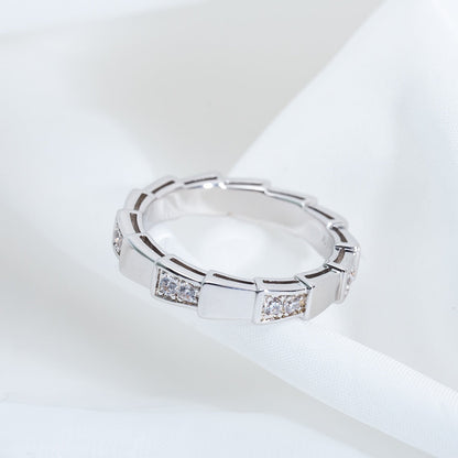 [⭐Mirelle]SERPENTI RING SILVER  3MM
