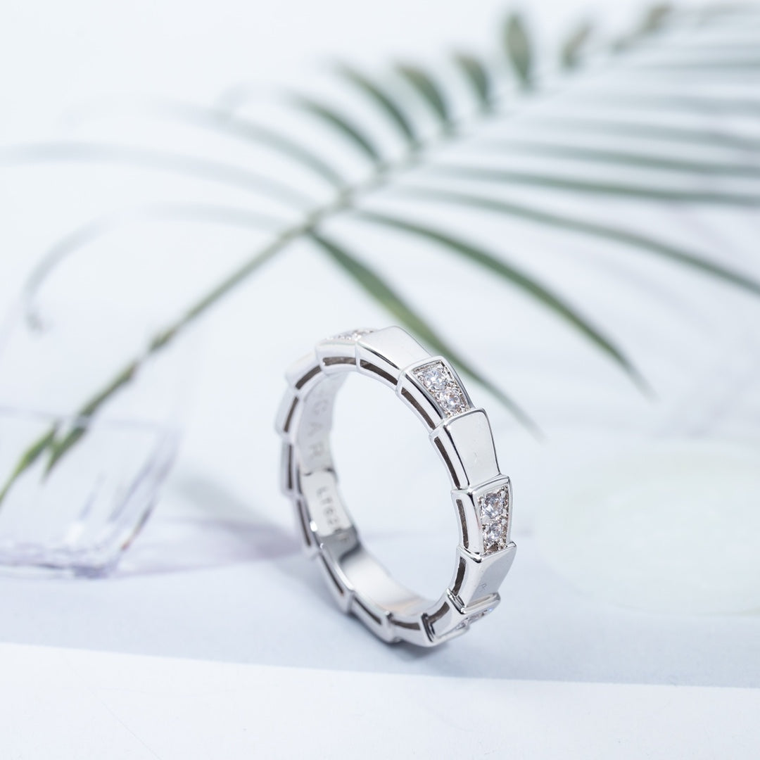 [⭐Mirelle]SERPENTI RING SILVER  3MM