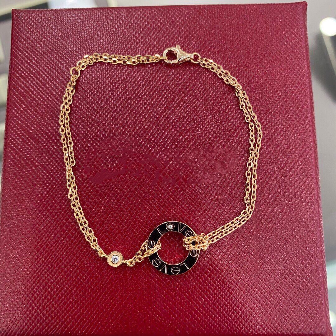 [⭐Mirelle]LOVE BRACELET 2 DIAMOND