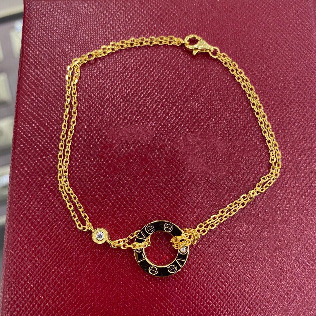 [⭐Mirelle]LOVE BRACELET 2 DIAMOND