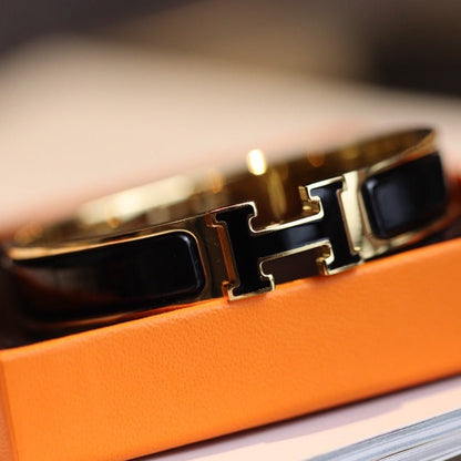 [⭐Mirelle]H BRACELET 12MM GOLD