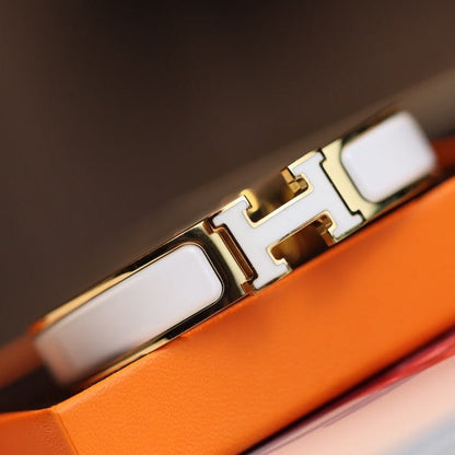 [⭐Mirelle]H BRACELET 12MM GOLD