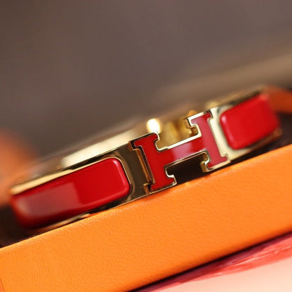 [⭐Mirelle]H BRACELET 12MM GOLD