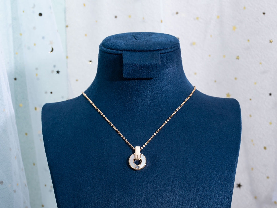 [⭐Mirelle]GARI NECKLACE PINK GOLD MOP