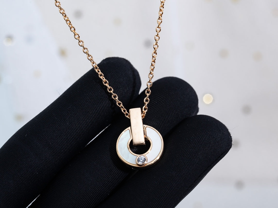 [⭐Mirelle]GARI NECKLACE PINK GOLD MOP