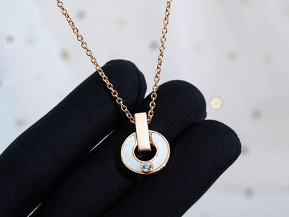 [⭐Mirelle]GARI NECKLACE PINK GOLD MOP