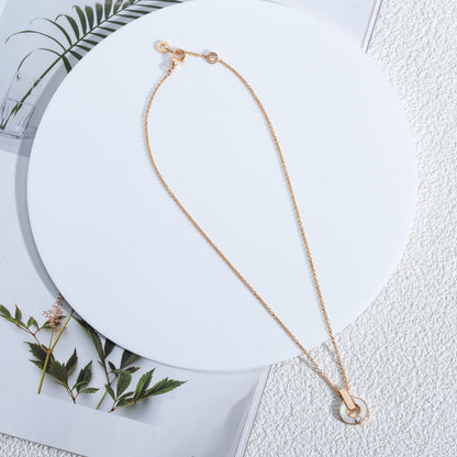 [⭐Mirelle]GARI NECKLACE PINK GOLD MOP