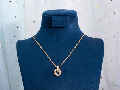 [⭐Mirelle]GARI NECKLACE PINK GOLD DIAMOND