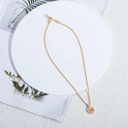 [⭐Mirelle]GARI NECKLACE PINK GOLD DIAMOND
