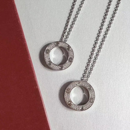 [⭐Mirelle]LOVE NECKLACE ADJUSTABLE SILVER