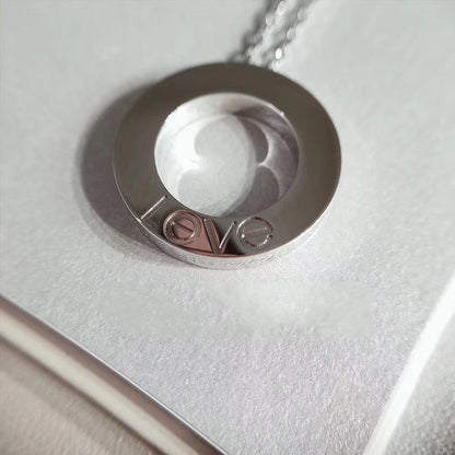 [⭐Mirelle]LOVE NECKLACE ADJUSTABLE SILVER