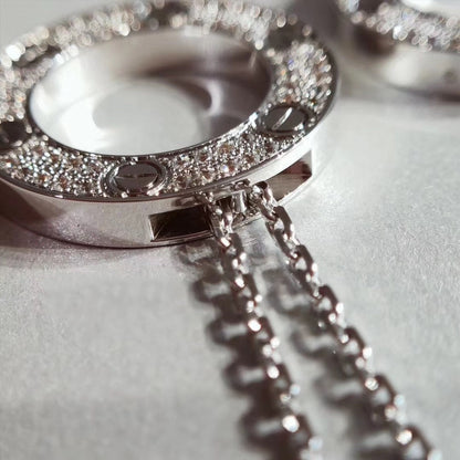 [⭐Mirelle]LOVE NECKLACE ADJUSTABLE SILVER