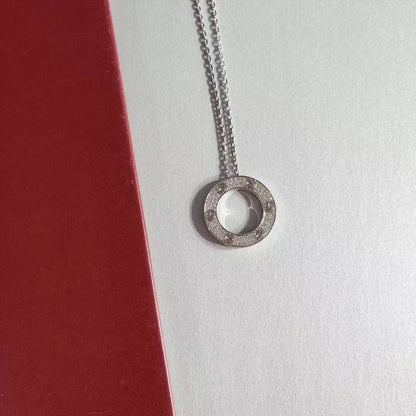 [⭐Mirelle]LOVE NECKLACE ADJUSTABLE SILVER