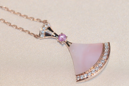 [⭐Mirelle]DREAM NECKLACE PINK MOP DIAMOND