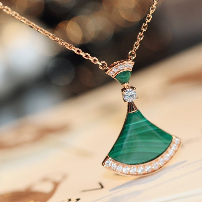 [⭐Mirelle]DREAM NECKLACE MALACHITE DIAMOND