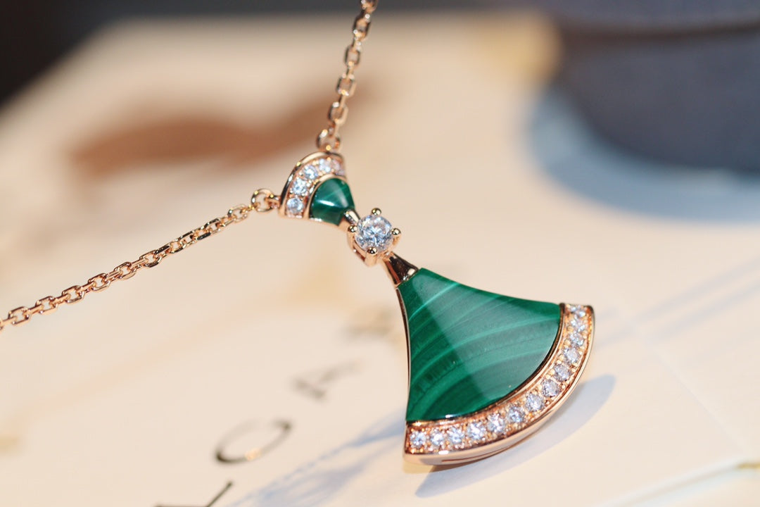 [⭐Mirelle]DREAM NECKLACE MALACHITE DIAMOND