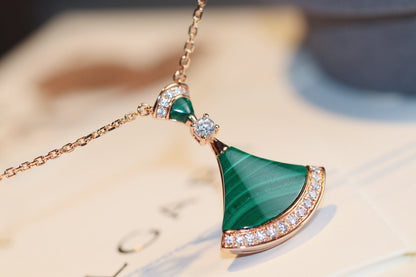 [⭐Mirelle]DREAM NECKLACE MALACHITE DIAMOND