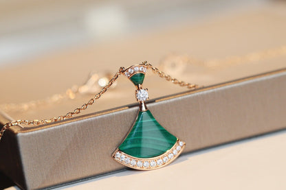 [⭐Mirelle]DREAM NECKLACE MALACHITE DIAMOND
