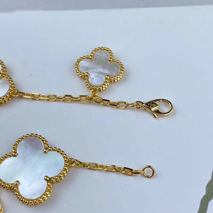 [⭐Mirelle]MAGIC CLOVER MOP GOLD BRACELET 5 MOTIFS
