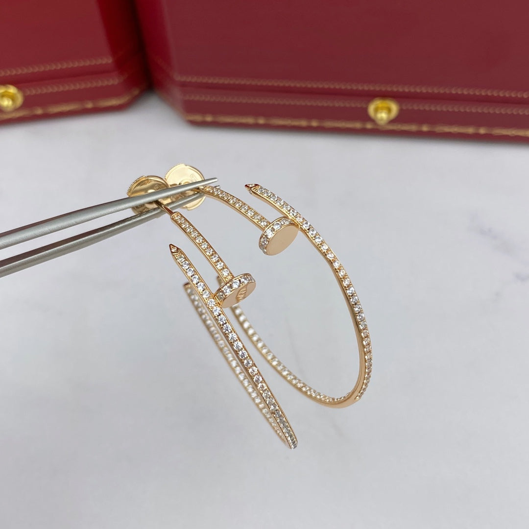 [⭐Mirelle]JUSTE EARRINGS FULL DIAMONDS 1.8MM