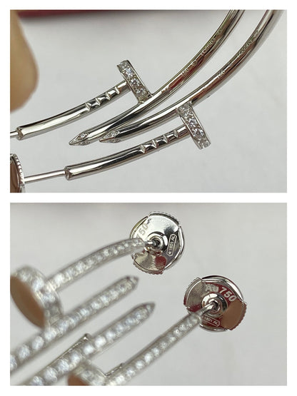 [⭐Mirelle]JUSTE EARRINGS FULL DIAMONDS 1.8MM