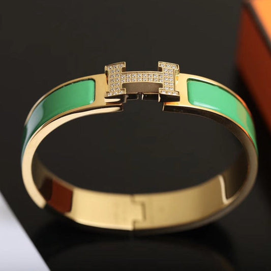 [⭐Mirelle]H BRACELET GOLD DIAMOND