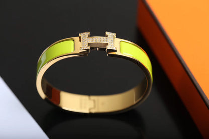 [⭐Mirelle]H BRACELET GOLD DIAMOND