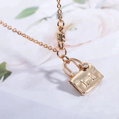 [⭐Mirelle]AMULETTE PEDANT ROSE GOLD NECKLACE