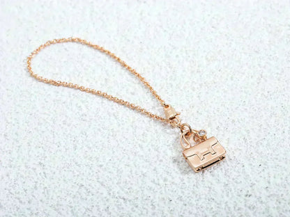 [⭐Mirelle]AMULETTE PEDANT ROSE GOLD NECKLACE