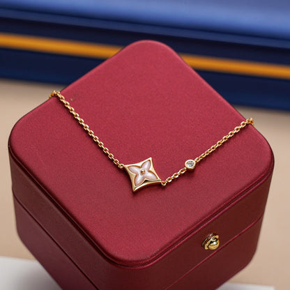[⭐Mirelle]STAR 1 DIAMOND PINK GOLD BRACELET