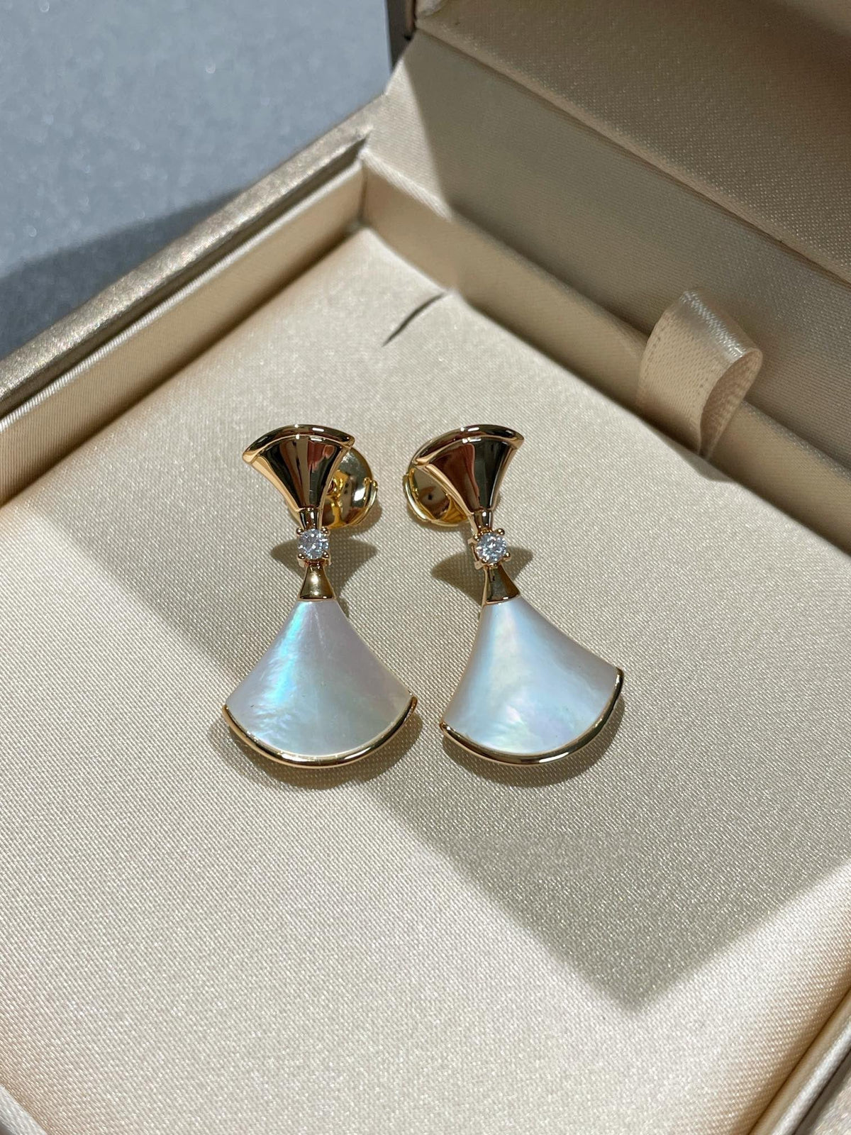 [⭐Mirelle]DREAM MOP 1 DIAMOND EARRINGS