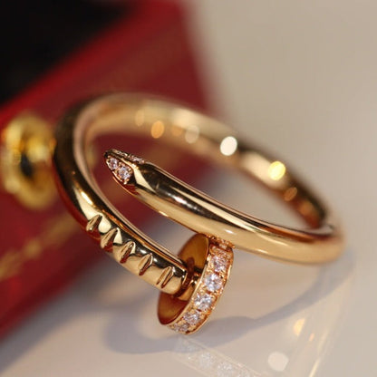 [⭐Mirelle]JUSTE RING 2.65MM GOLD DIAMOND