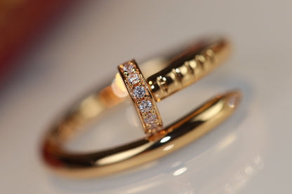 [⭐Mirelle]JUSTE RING 2.65MM GOLD DIAMOND