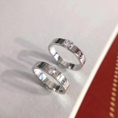 [⭐Mirelle]LOVE RING 3.6MM 1 BIG DIAMOND