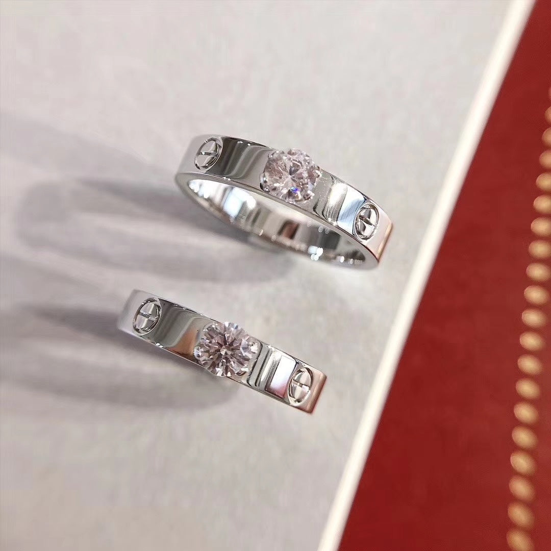 [⭐Mirelle]LOVE RING 3.6MM 1 BIG DIAMOND