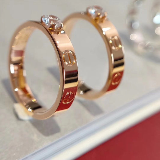 [⭐Mirelle]LOVE RING 3.6MM 1 BIG DIAMOND
