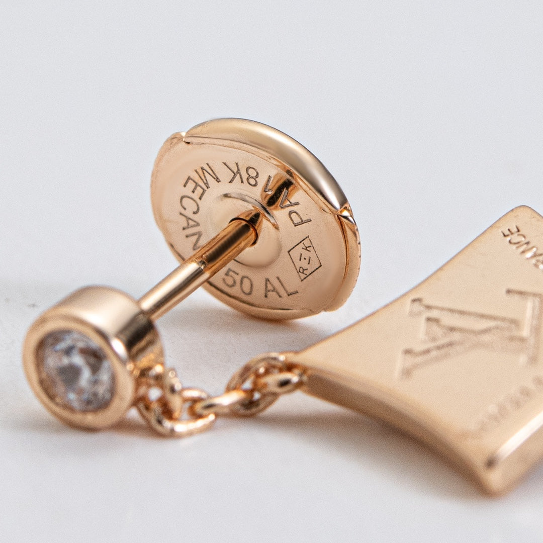 [⭐Mirelle]STAR DIAMONDS EARRINGS GOLD