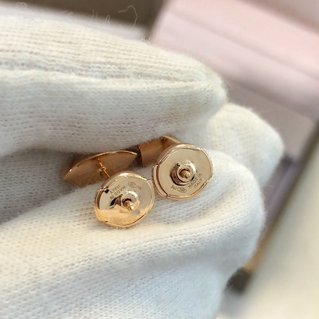 [⭐Mirelle]DREAM EARRINGS 3 MOTIFS ONYX MOP PINK GOLD