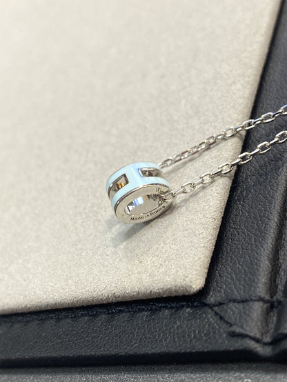 [⭐Mirelle]POP H LIGHT BLUE NECKLACE