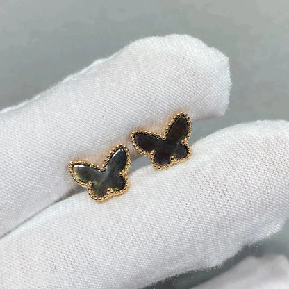 [⭐Mirelle]BUTTERFLY DARK MOP  EARRINGS